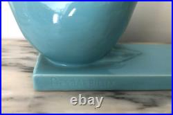 DESBARBIEUX sculpture oie ART DECO faïence signée Céramique SAINT CLEMENT 26 cm