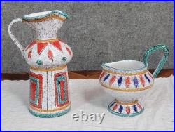 Deux piéces de forme en céramique Italienne époque Art Déco vers 1940