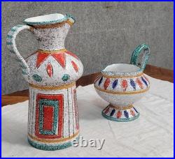 Deux piéces de forme en céramique Italienne époque Art Déco vers 1940