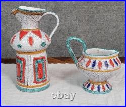 Deux piéces de forme en céramique Italienne époque Art Déco vers 1940