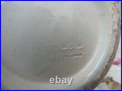 ELCHINGER & Fils vase Art Déco céramique Céladon moucheté 17cm bon état 12cm dia