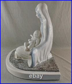 Elegante Figurine En Céramique Art Déco Craquelé Boulogne Sur Seine C De Canto