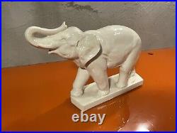 Éléphant Céramique Craquelé Art-deco De FONTINELLE modèle Très Rare
