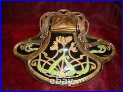 Encrier Fleur Iris Style Art Deco Style Art Nouveau Porcelaine Ceramique Encrier Fleur Iris Style Art Deco Style Art Nouveau Porcelaine Ceramique