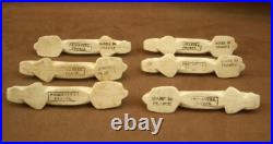 Ensemble De 6 Porte Couteaux Art Deco Craquele Chiens Céramique Primavera