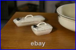 Ensemble de toilette céramique décor Art déco Boch et Louvière 1920-1930's