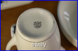 Ensemble de toilette céramique décor Art déco Boch et Louvière 1920-1930's