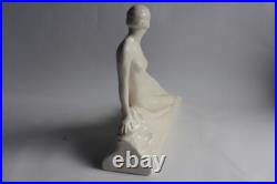 Femme nue céramique craquelée Art déco (63320)