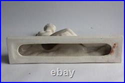 Femme nue céramique craquelée Art déco (63320)