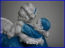 Figurine Art Déco Porcelaine Katzhütte c-1930 Jeux d'enfants Céramique Ancien