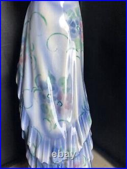 GOLDSCHEIDER 6229DAME mit HUT JOSEF LORENZL Austrian Art Deco Ceramic Circa 1930