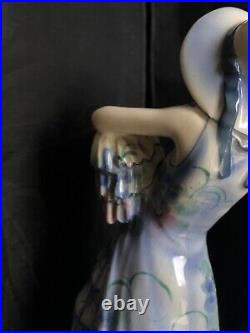 GOLDSCHEIDER 6229DAME mit HUT JOSEF LORENZL Austrian Art Deco Ceramic Circa 1930