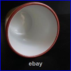 Gobelet récipient verre céramique porcelaine art déco Japon Geisha XXe N5077