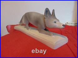 Grand Renard Large Fox Art Deco 70 CM De Long X 23 CM Ceramique Sevre