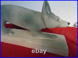 Grand Renard Large Fox Art Deco 70 CM De Long X 23 CM Ceramique Sevre