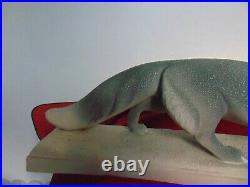 Grand Renard Large Fox Art Deco 70 CM De Long X 23 CM Ceramique Sevre