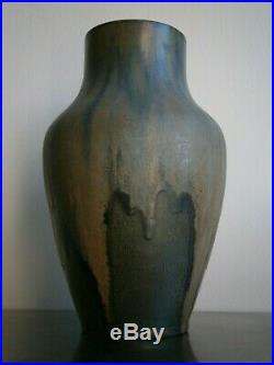 Grand Vase 1930 Gres Puisaye Ceramique Art Deco Primavera Lebret Maure Ancien