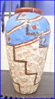 Grand Vase Art Deco En Ceramique Des Annees 1930 Signe L. Dage Grand Vase Art Deco En Ceramique Des Annees 1930 Signe L. Dage