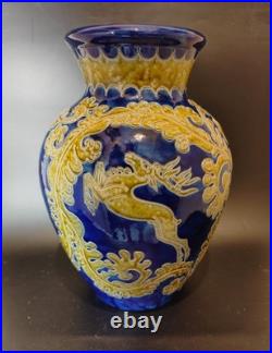 Grand Vase En Céramique Allemande Époque Art Déco 1930 Signé R. Merkelbach Old