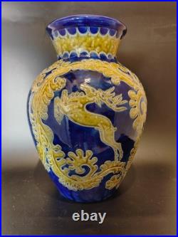 Grand Vase En Céramique Allemande Époque Art Déco 1930 Signé R. Merkelbach Old