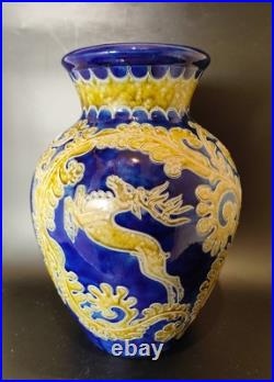 Grand Vase En Céramique Allemande Époque Art Déco 1930 Signé R. Merkelbach Old