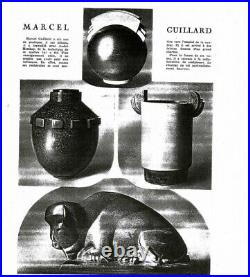 Grand Vase art déco céramique Marcel Guillard Etling Paris France 1930 (FRAU)