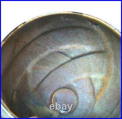 Grand cache-pot Art Déco grès émaillé Denbac 518 Vierzon céramique XXe