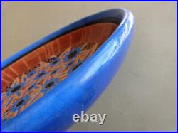 Grand plat céramique art déco émail Longwy pomone bon marché no primavera
