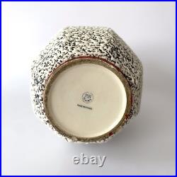 Grand vase Art Déco en céramique à émail crispé Paul Milet à Sèvres, années 30 Grand vase Art Déco en céramique à émail crispé Paul Milet à Sèvres, années 30