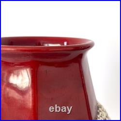 Grand vase Art Déco en céramique à émail crispé Paul Milet à Sèvres, années 30 Grand vase Art Déco en céramique à émail crispé Paul Milet à Sèvres, années 30