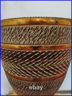 Grand vase art deco ceramique grés signé Lucien Brisdoux parfait état