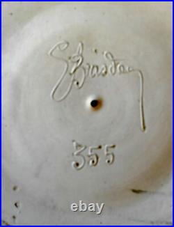 Grand vase art deco ceramique grés signé Lucien Brisdoux parfait état