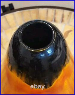 Grand vase céramique émaillée Primavera art deco, ceramic vintage, design