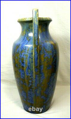 Grand vase en céramique de Pierrefonds, 42cm, art déco, design, vintage