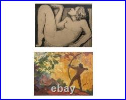 Henri Laffite (1885-1977) Eleve De Rodin / Projes Ceramiques Art Deco 1930 (253)