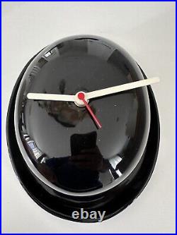 Horloge murale Chapeau melon noir Céramique Vintage Art Déco Design Fonctionne