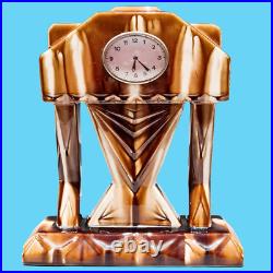Horloge pendule carillon céramique art déco n° 308 montre