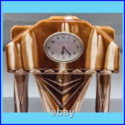Horloge pendule carillon céramique art déco n° 308 montre