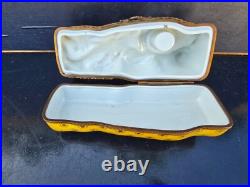 Indienne Encrier Boite Porcelaine De Paris Art Deco 1930 Inkwell Box Aladin