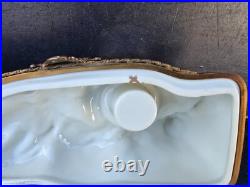 Indienne Encrier Boite Porcelaine De Paris Art Deco 1930 Inkwell Box Aladin