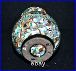 JEAN GERBINO à VALLAURIS Vase Terre mêlées mosaïque Céramique Art Déco 1930 JEAN GERBINO à VALLAURIS Vase Terre mêlées mosaïque Céramique Art Déco 1930