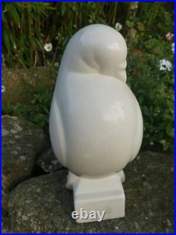 Jacques Adnet Colombe en céramique faience Art Déco parfait état signée ADNET