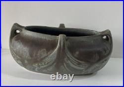 Jardiniere Vase en céramique grès signé DENBAC 1900 Art Nouveau Collection DECO