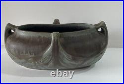 Jardiniere Vase en céramique grès signé DENBAC 1900 Art Nouveau Collection DECO