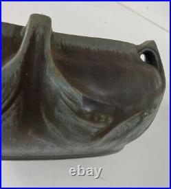 Jardiniere Vase en céramique grès signé DENBAC 1900 Art Nouveau Collection DECO