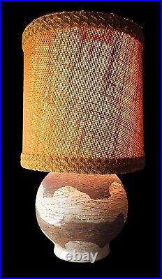 Jean BESNARD, ANCIEN PIED DE LAMPE, CERAMIQUE SCARIFIÉ ART DECO VINTAGE 1940/50
