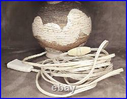 Jean BESNARD, ANCIEN PIED DE LAMPE, CERAMIQUE SCARIFIÉ ART DECO VINTAGE 1940/50