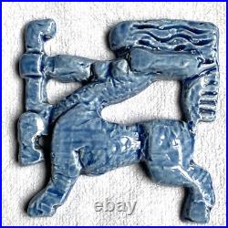 Jean Mayodon (1893-1967) 6 Elements Decoratifs En Ceramique Art Deco Mythologie