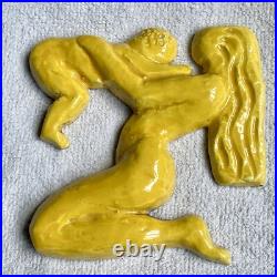 Jean Mayodon (1893-1967) 6 Elements Decoratifs En Ceramique Art Deco Mythologie