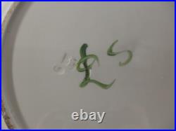 LES ISLETTES ASSIETTE PLAT FAÏENCE CÉRAMIQUE POLYCHROME SIGNE COLECTION art deco